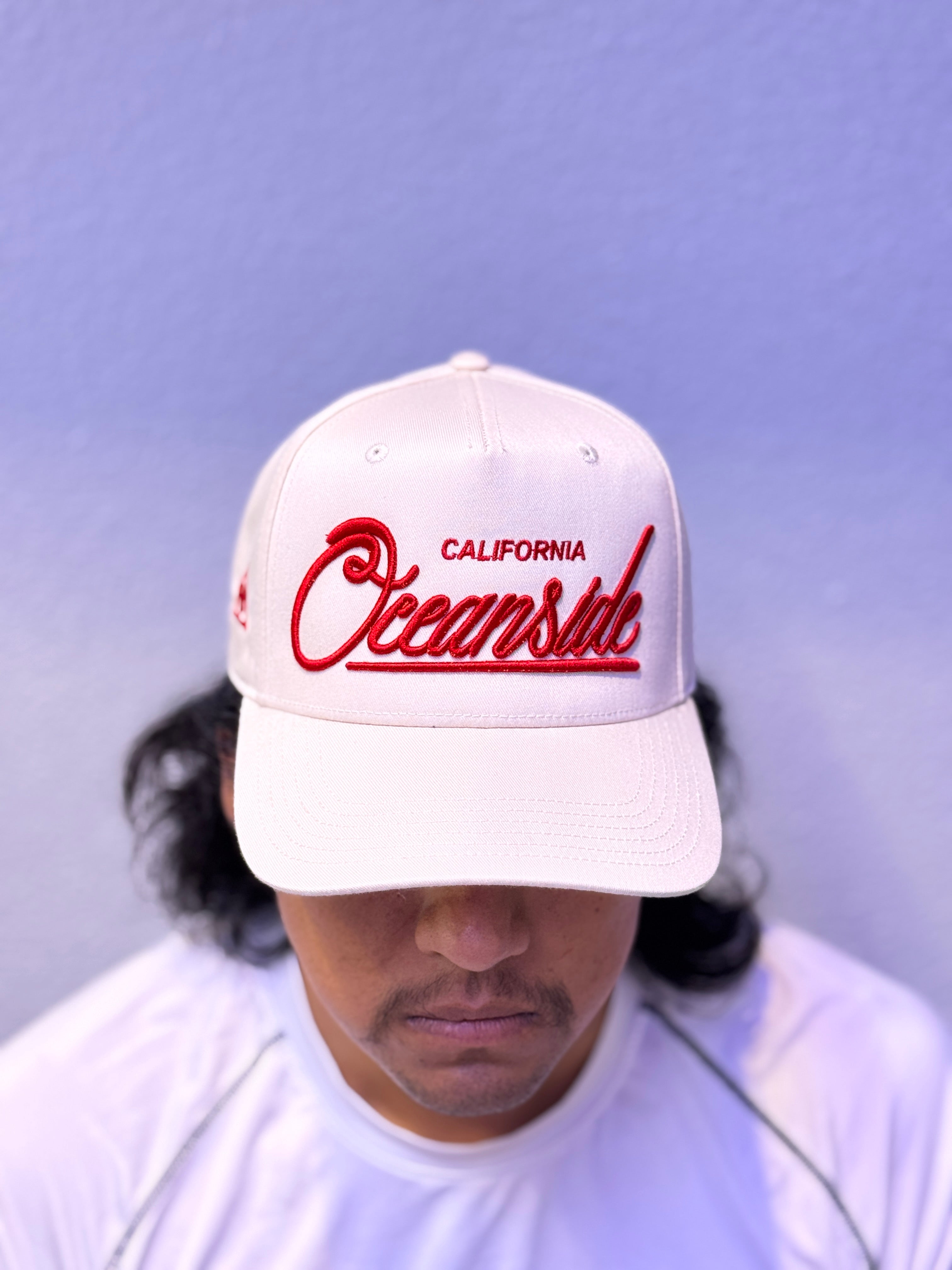 Oceanside Script (Bone & Red)