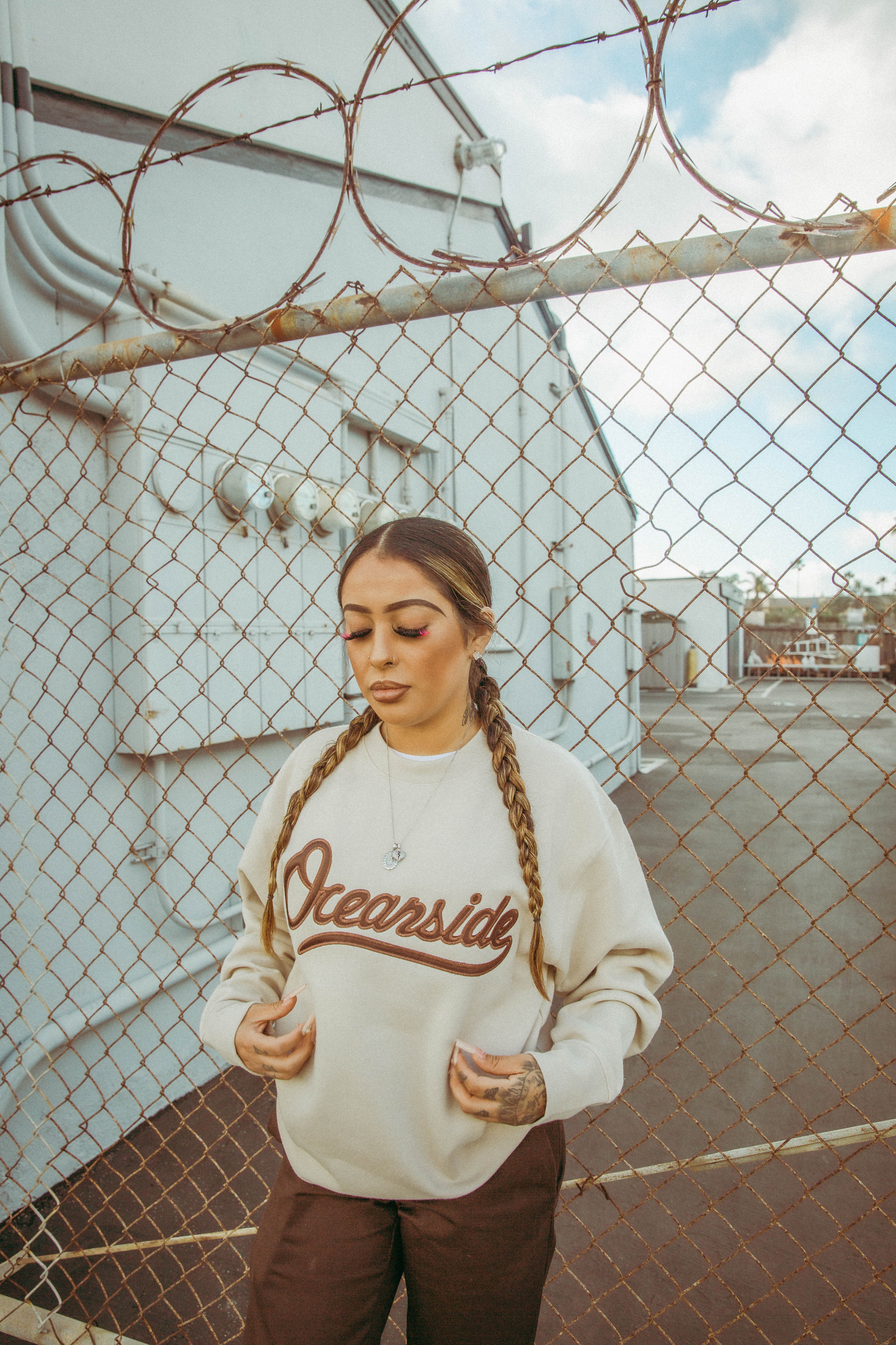 Classic Oceanside Crewneck (Beige)