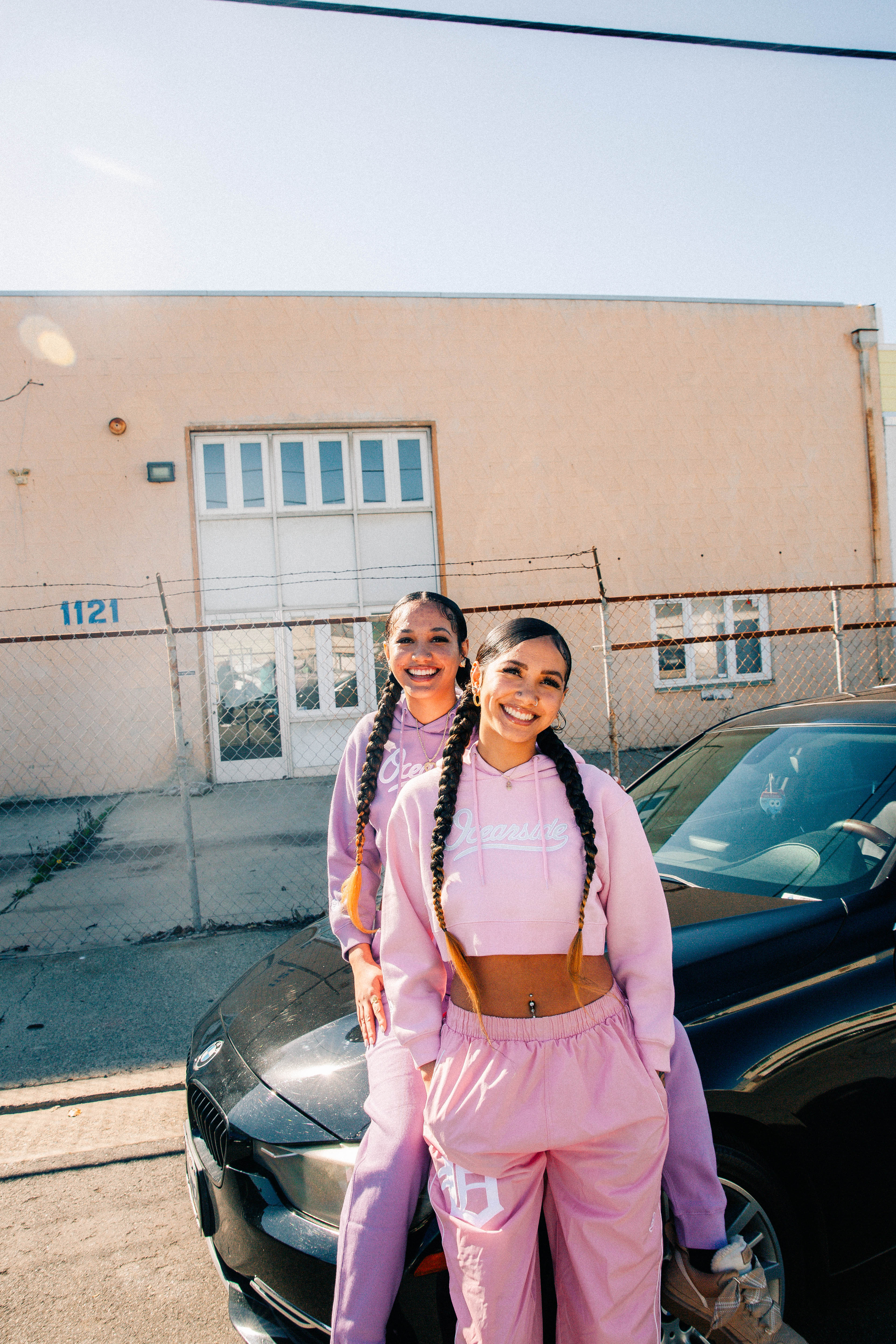 Classic Oceanside Crop Hoodie (Pink)