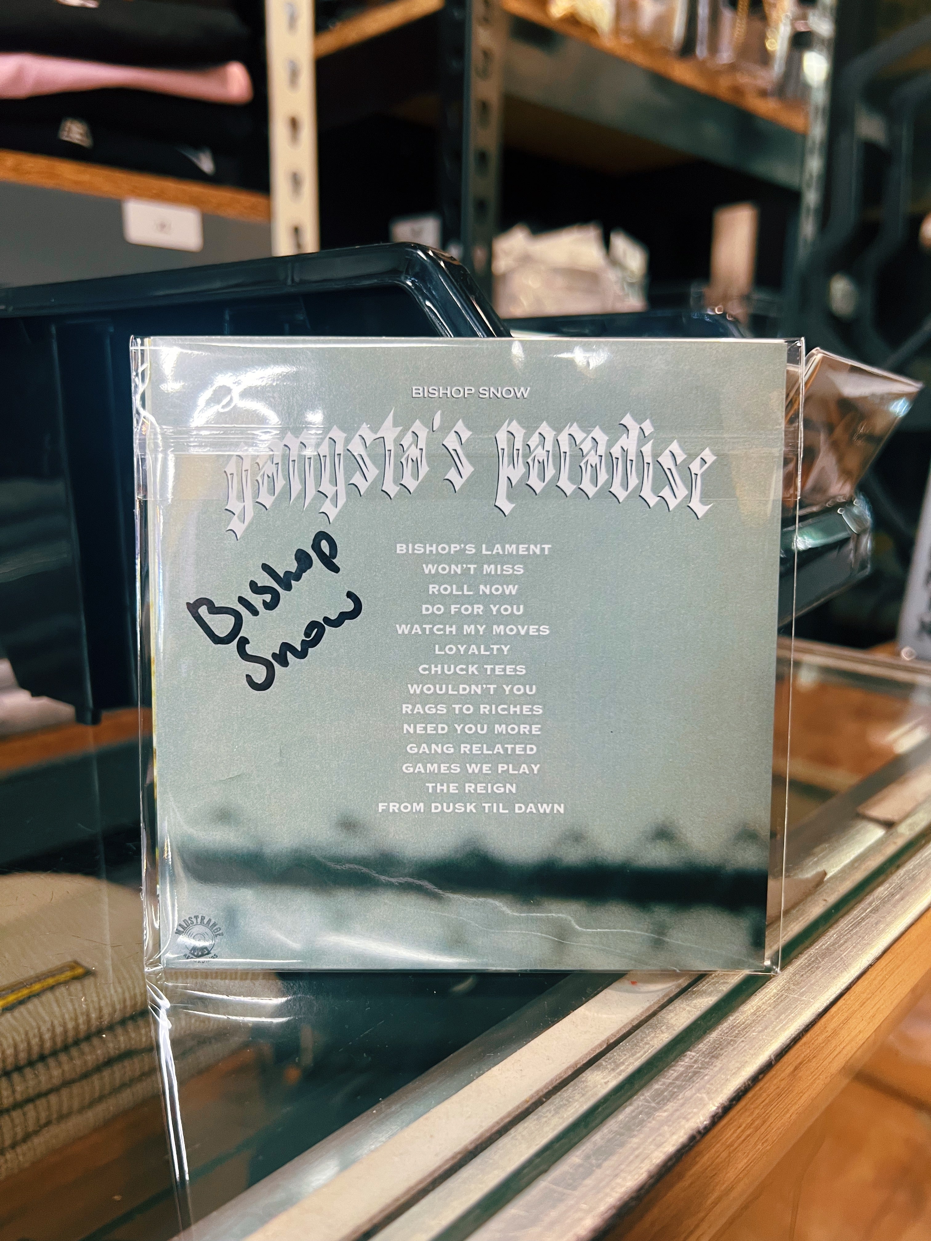 Gangsta’s Paradise (AUTOGRAPHED) CD by Bishop Snow