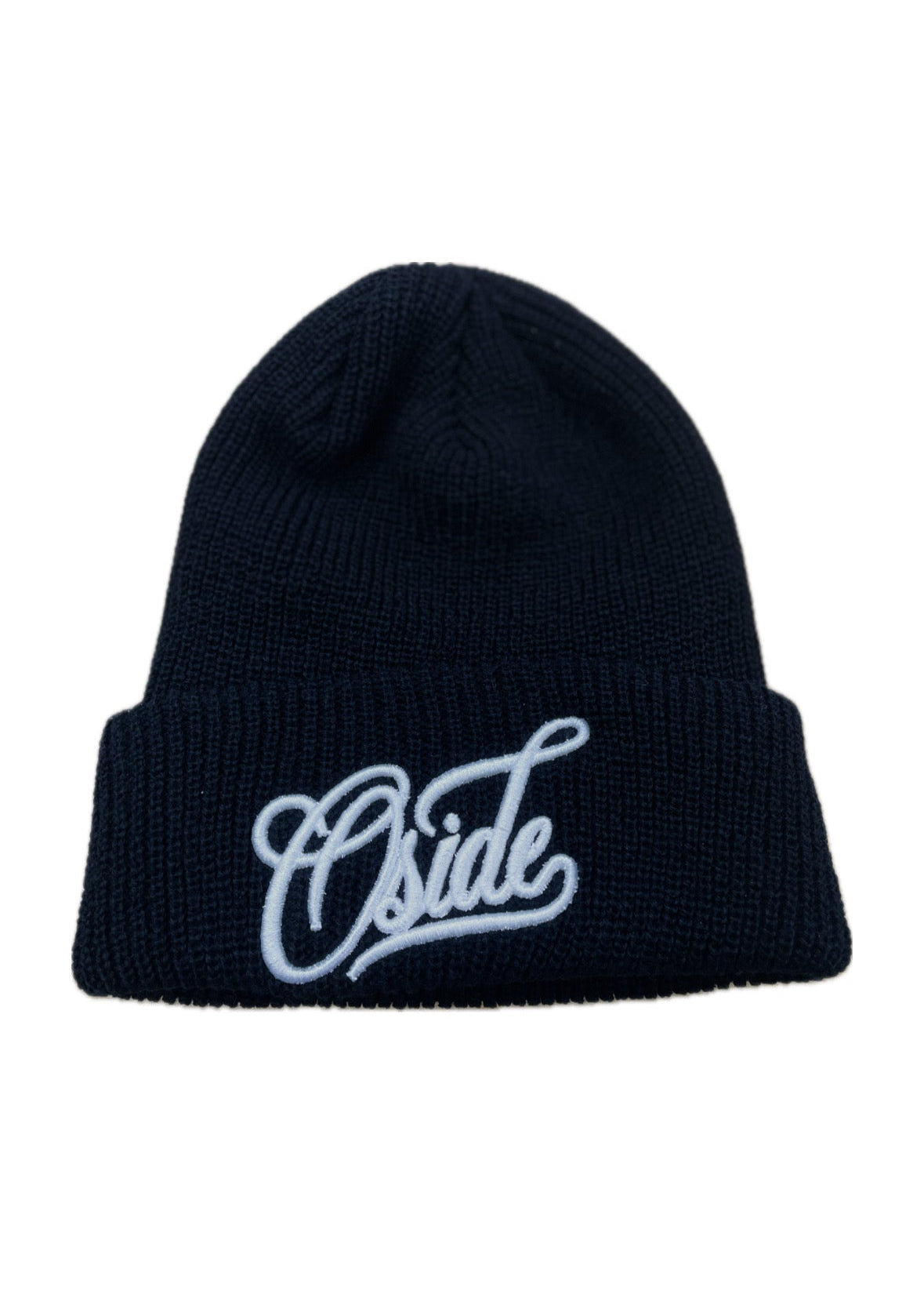 Oside Knitted Beanie (Black & White)