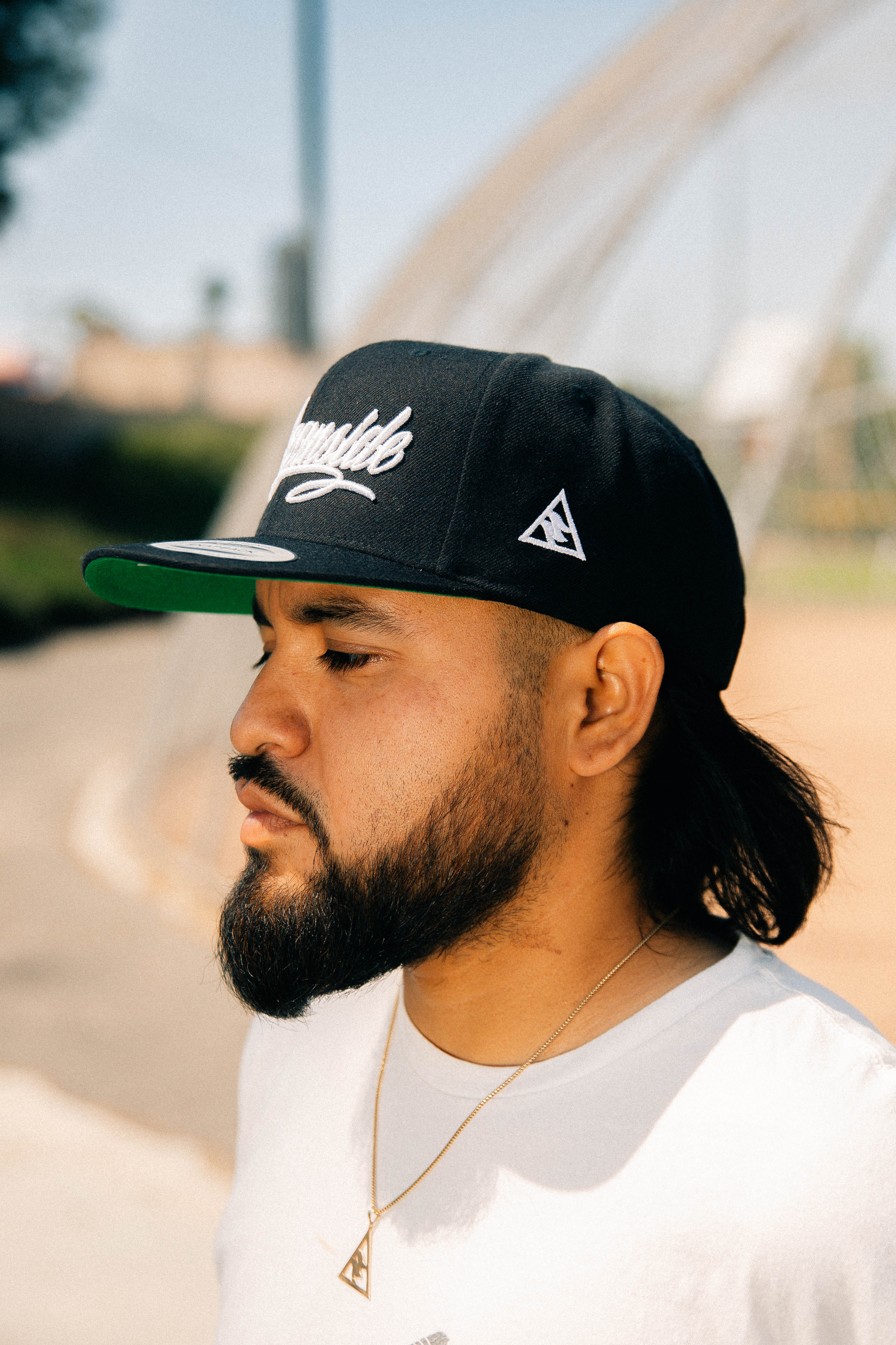 Heart Oceanside Snapback (B&W)