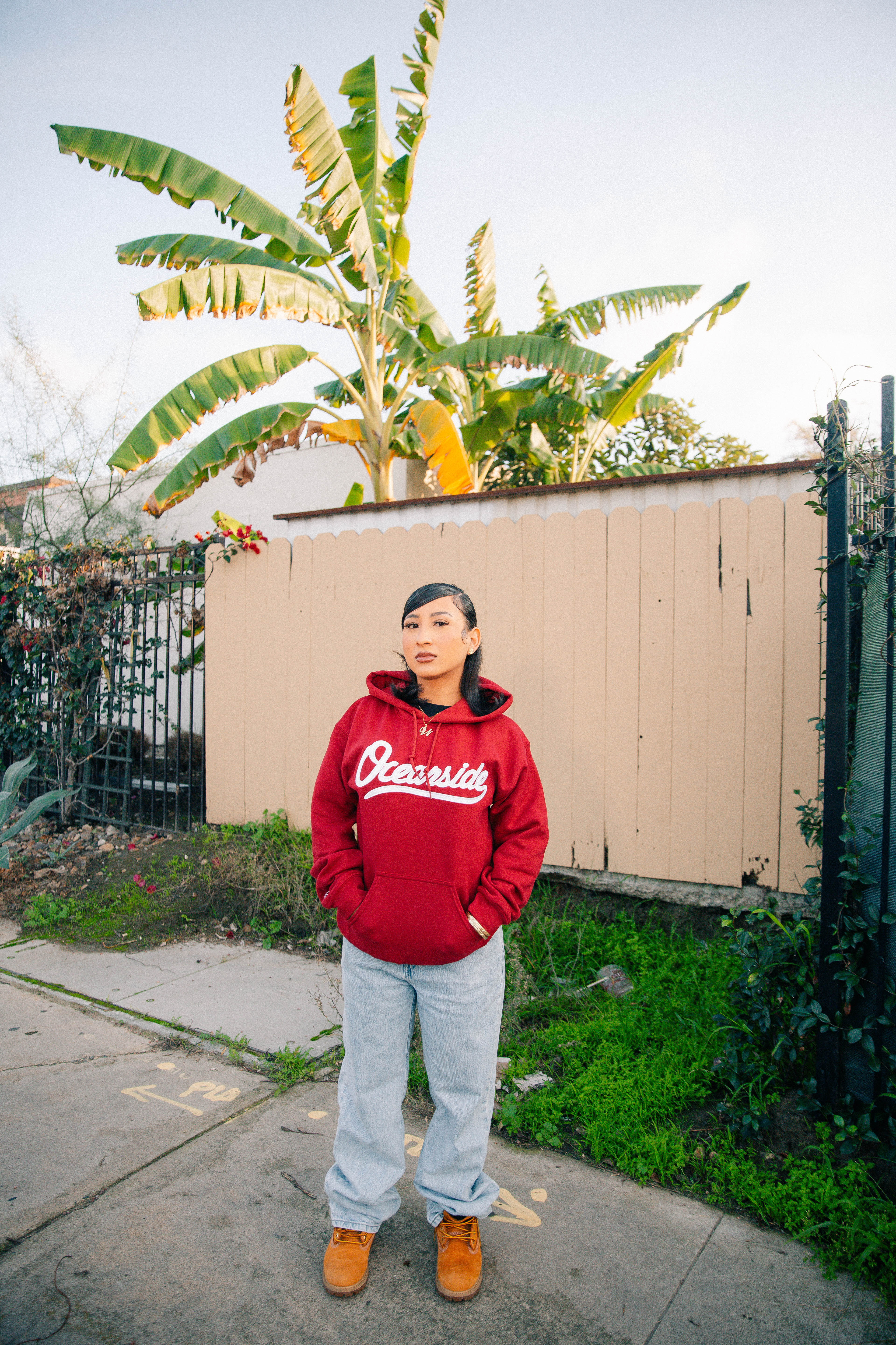 Oceanside Classic Hoodie (Cardinal Red)