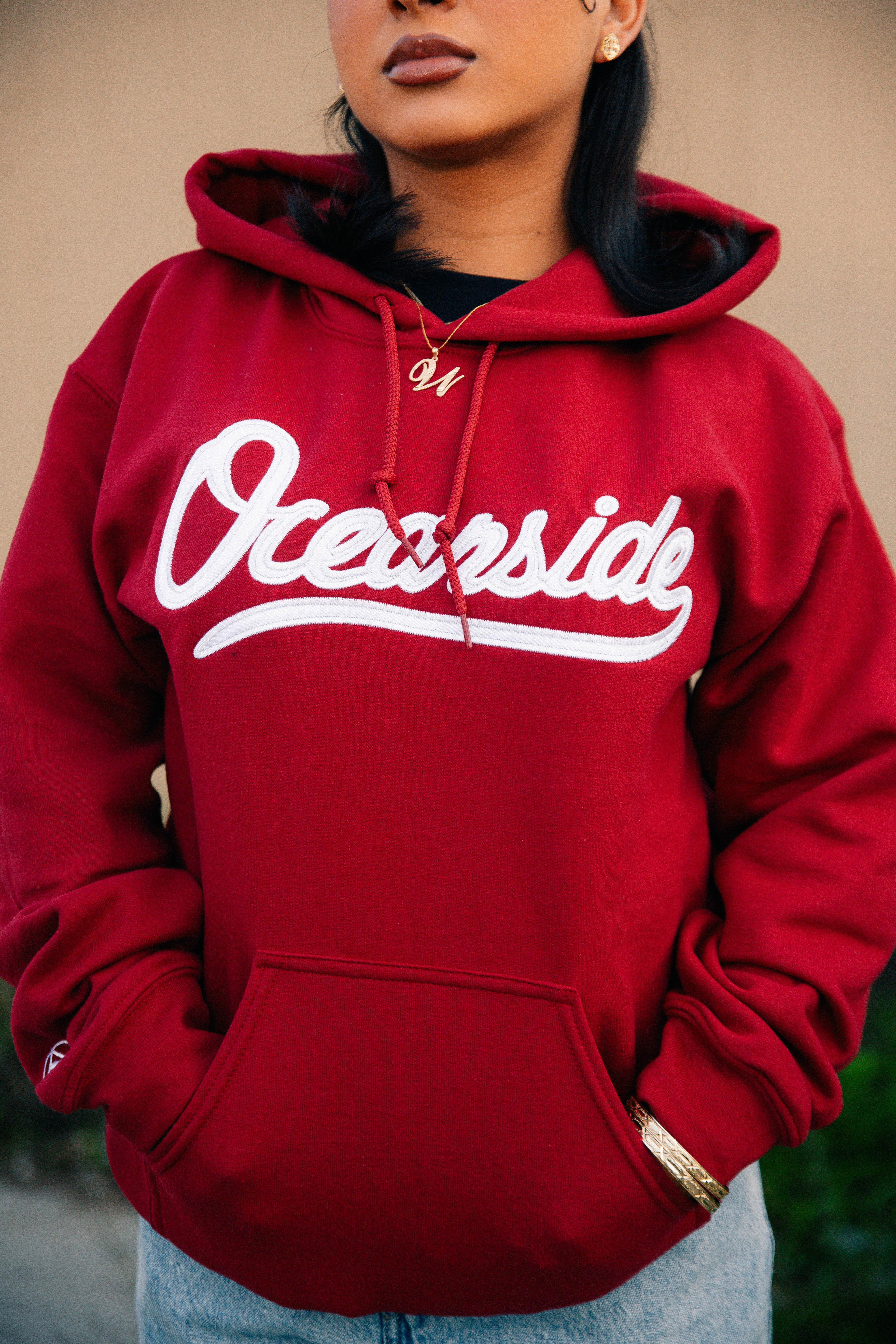 Oceanside Classic Hoodie (Cardinal Red)