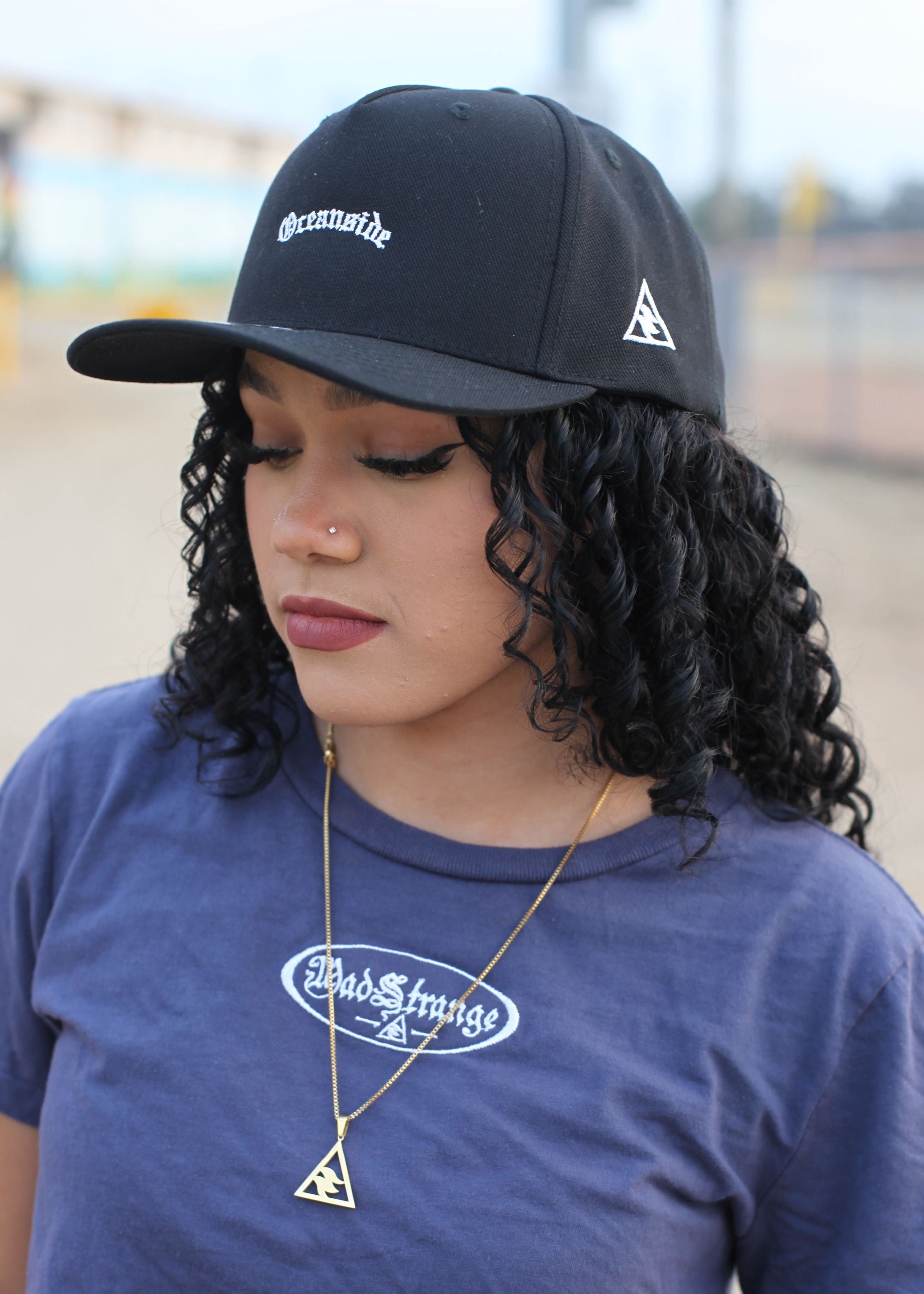 Oe Curve Oceanside Snapback (Black)