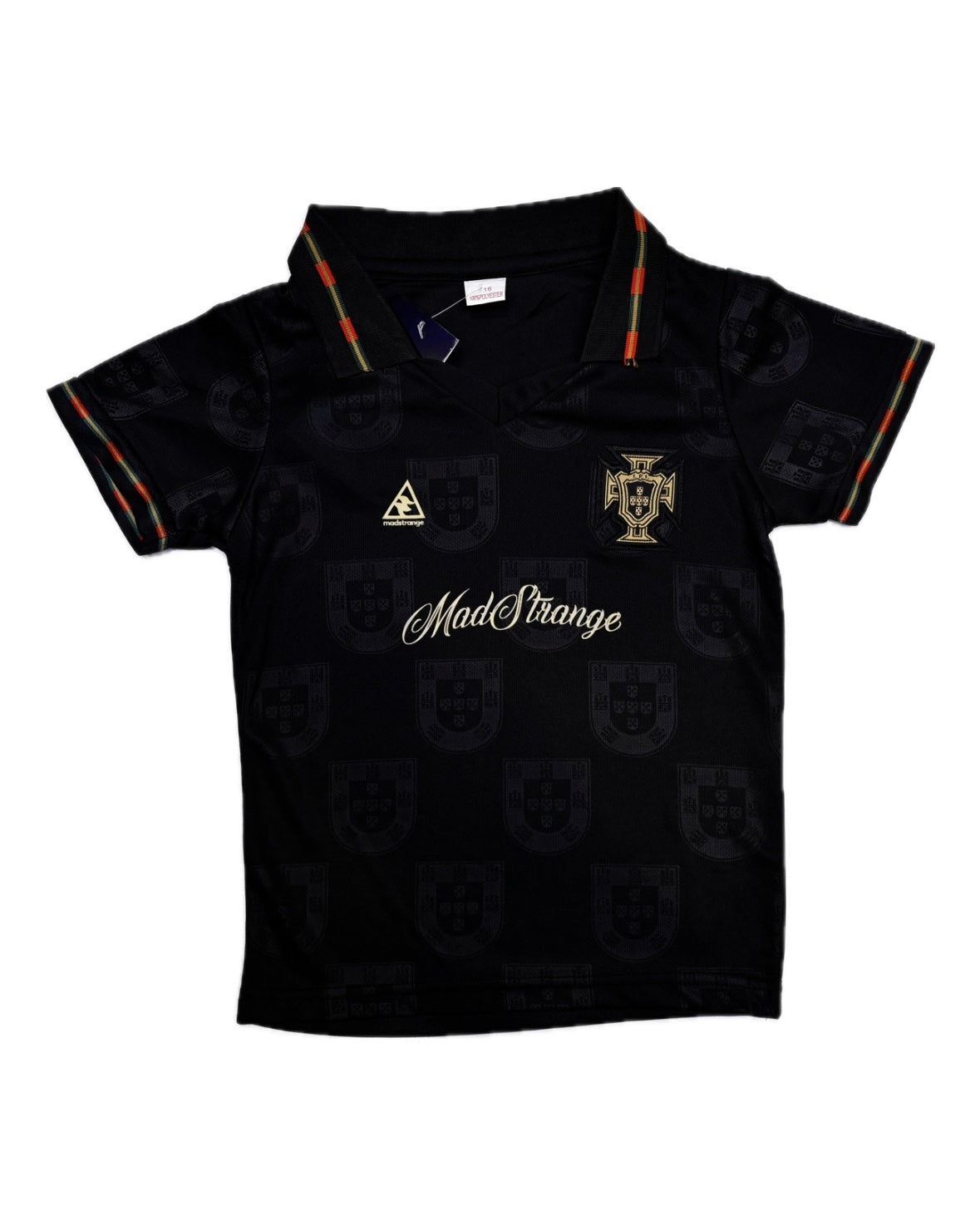 Madstrange Portugal Ronaldo Jersey Set (Black & Gold)