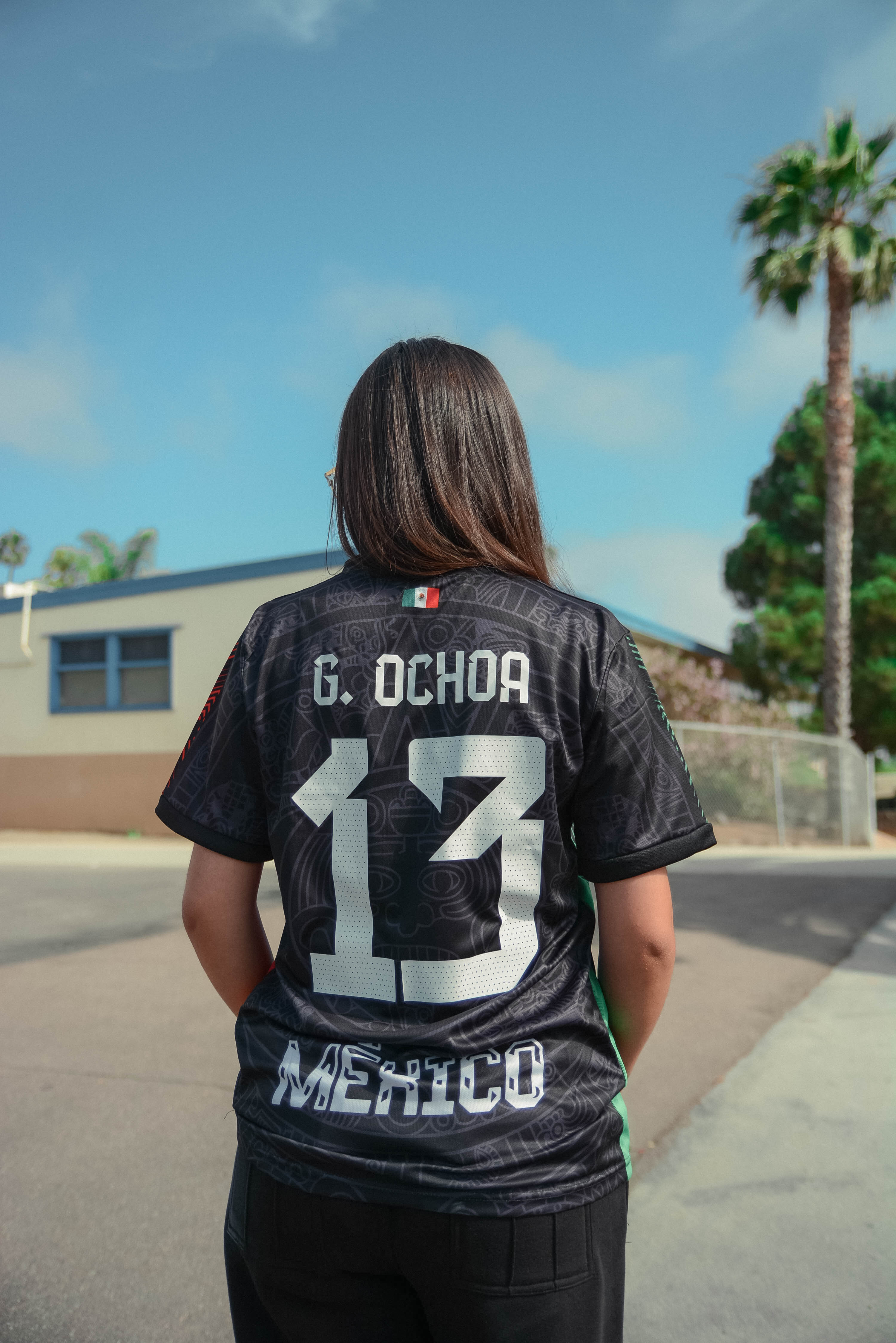 Black Mexico Soccer Jersey Fan Unisex 