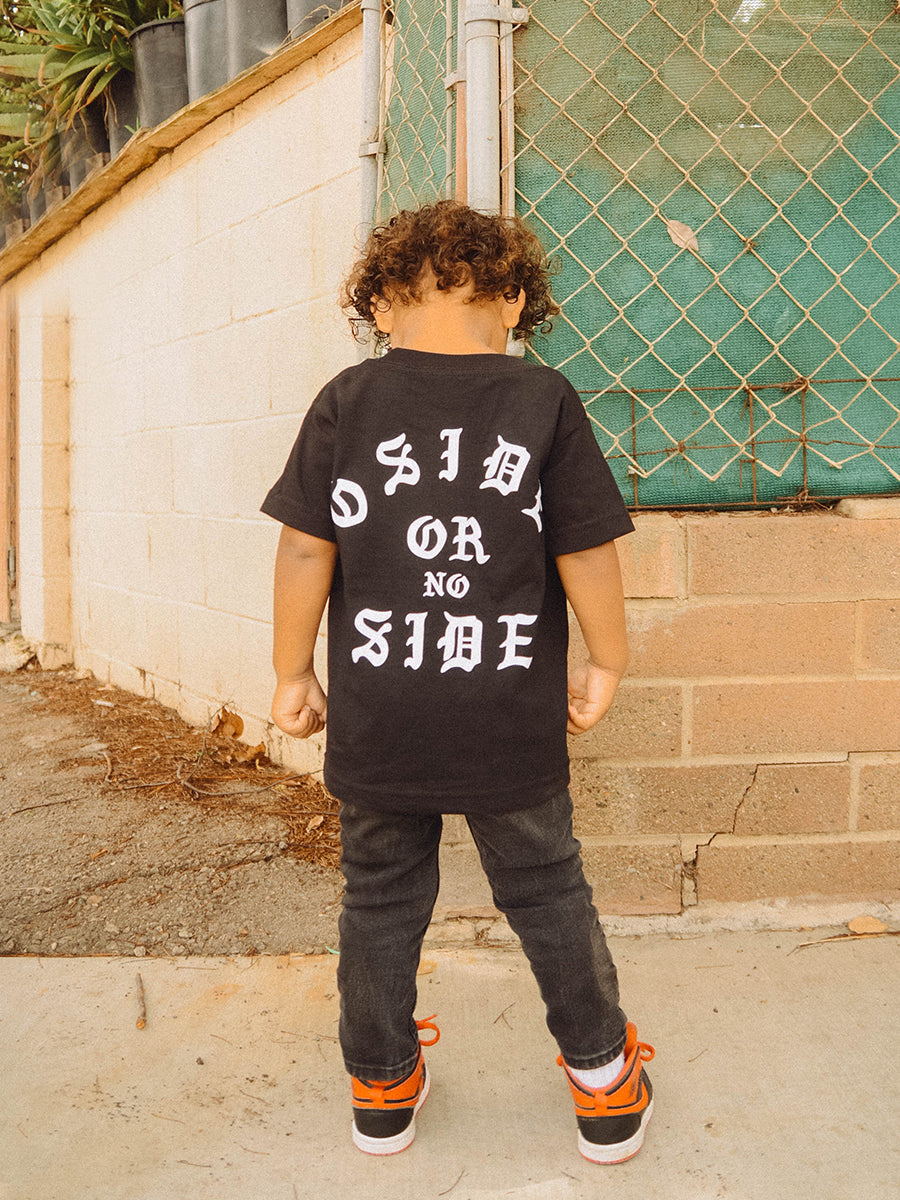 *KIDS* OSIDE OR NO SIDE Tee (Black)