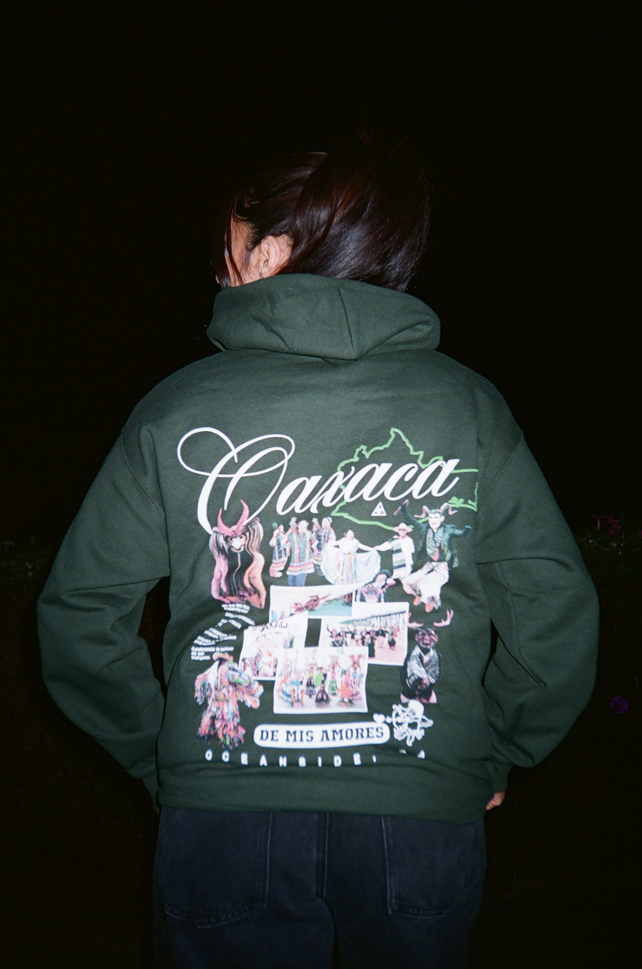 Oaxaca De Mis Amores Hoodie (Forrest Green)