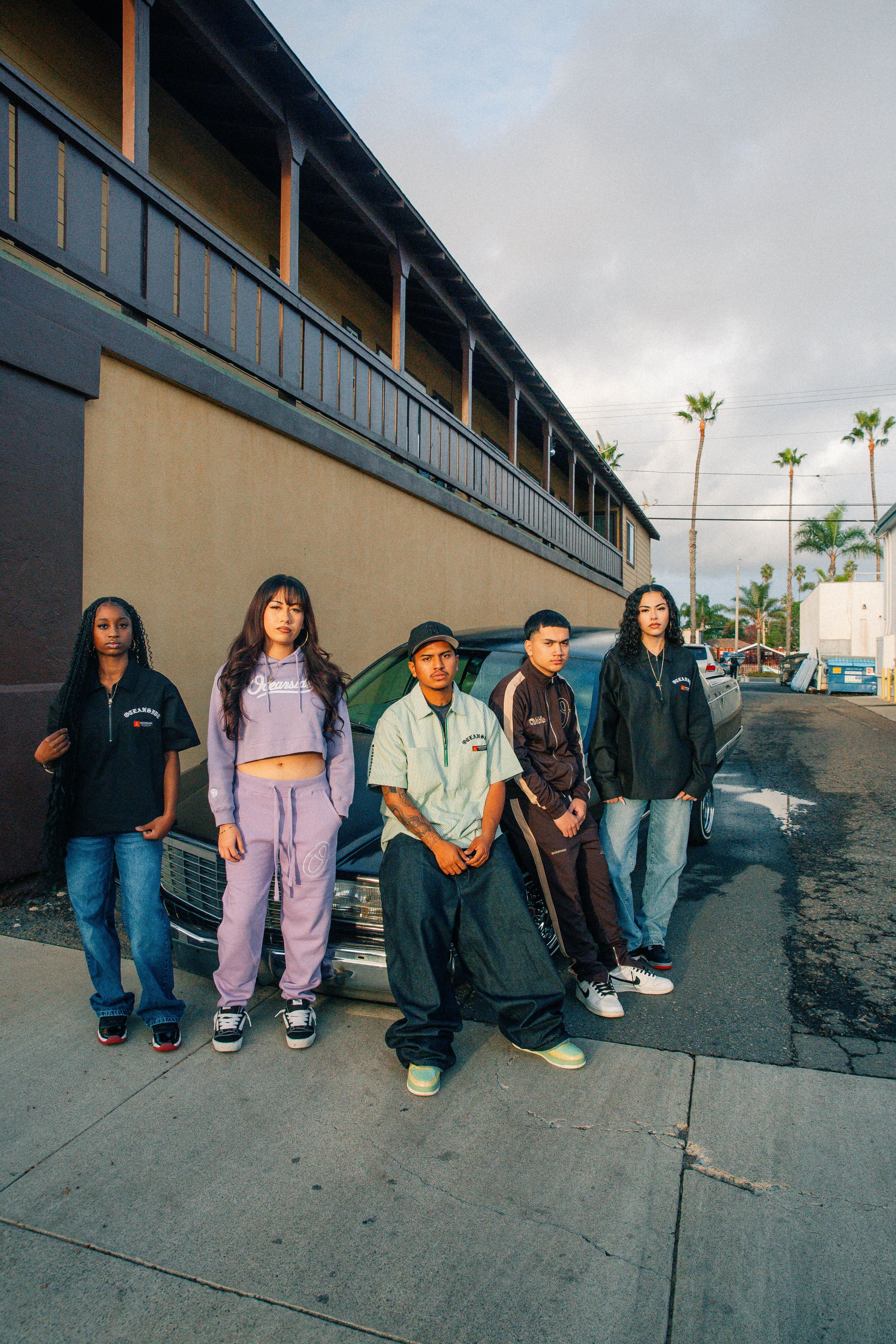 Striped Short Sleeve Work Shirt (Green & White)