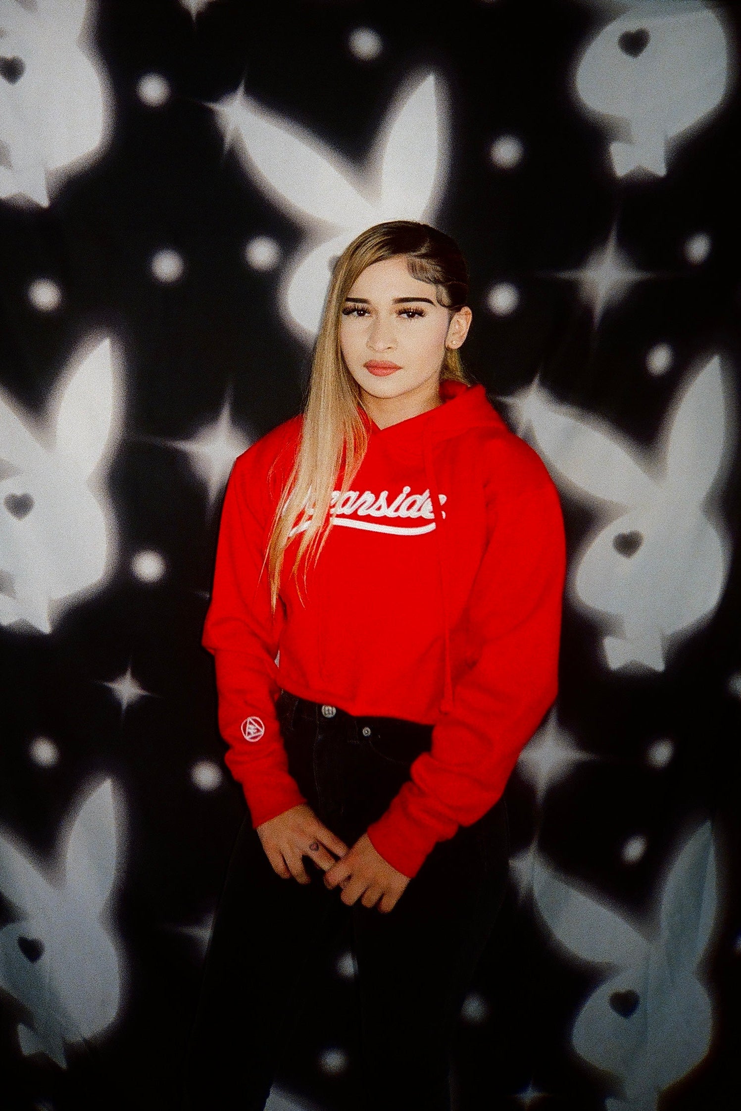 Classic Oceanside Crop Hoodie (Red)