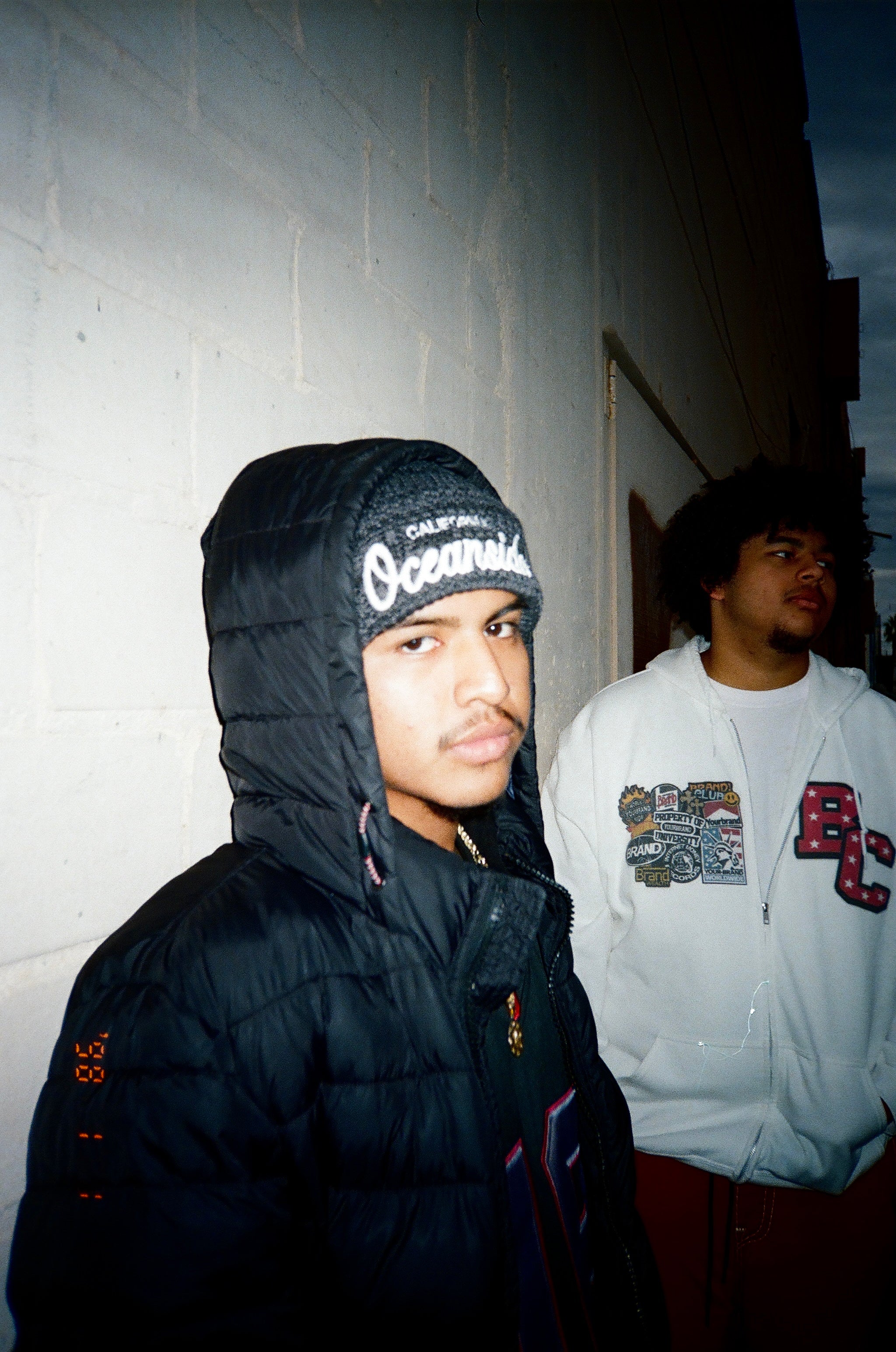 Oceanside Cursive Knitted Beanie