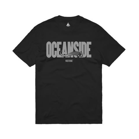 Oceanside Athletic Gold T-Shirt (Black)