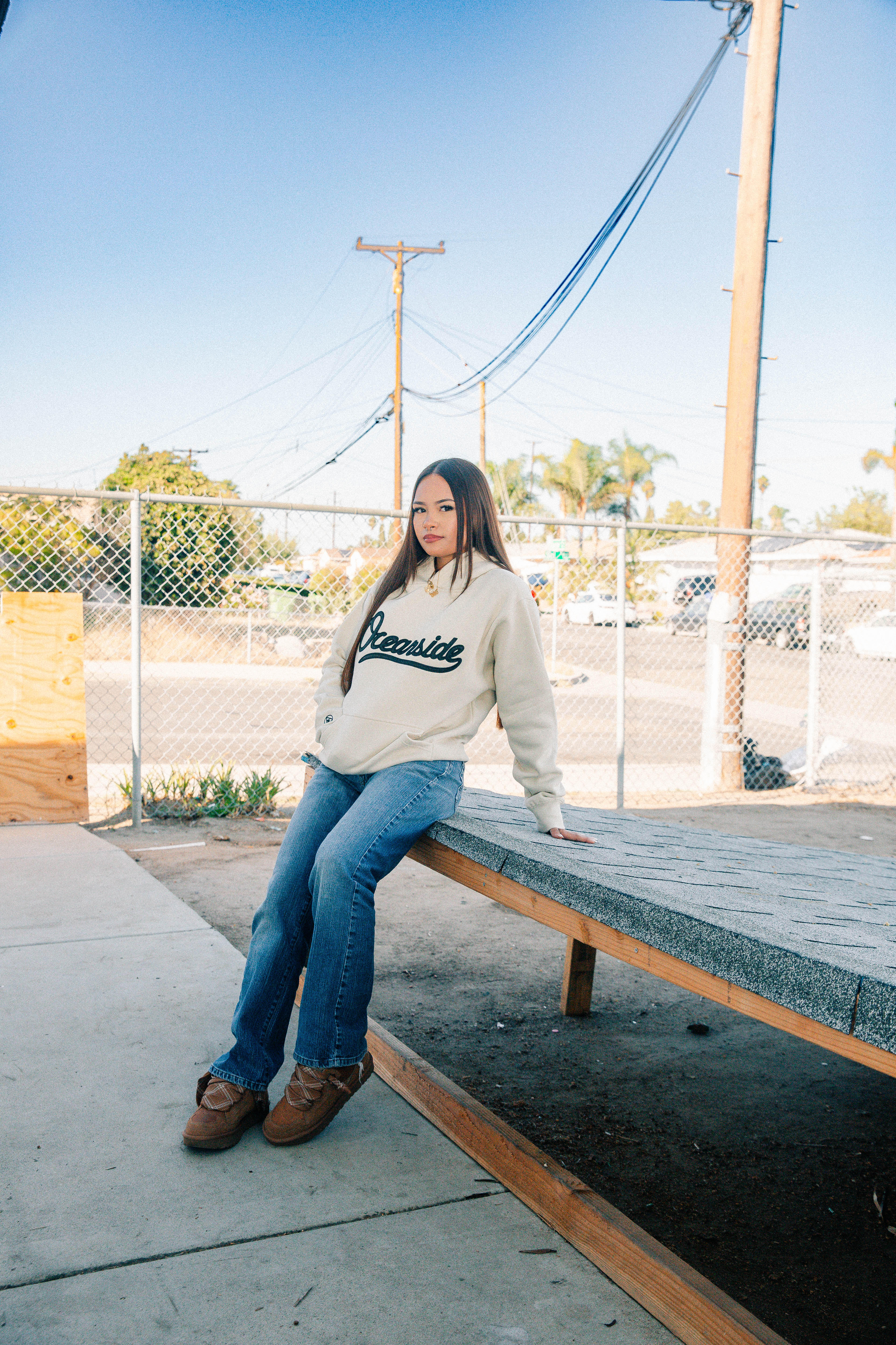 Heavyweight Hoodie (Beige/Black)