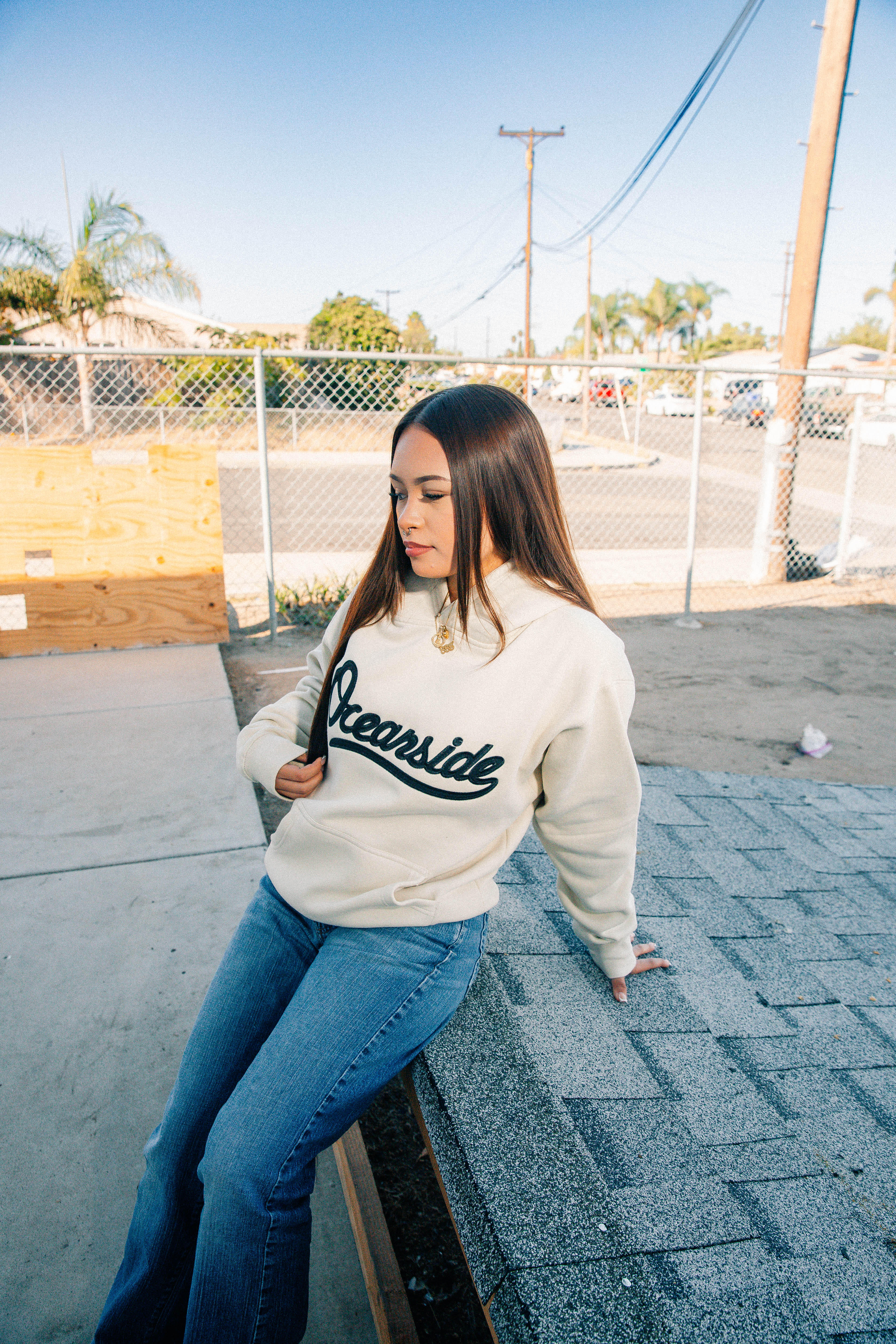 Heavyweight Hoodie (Beige/Black)