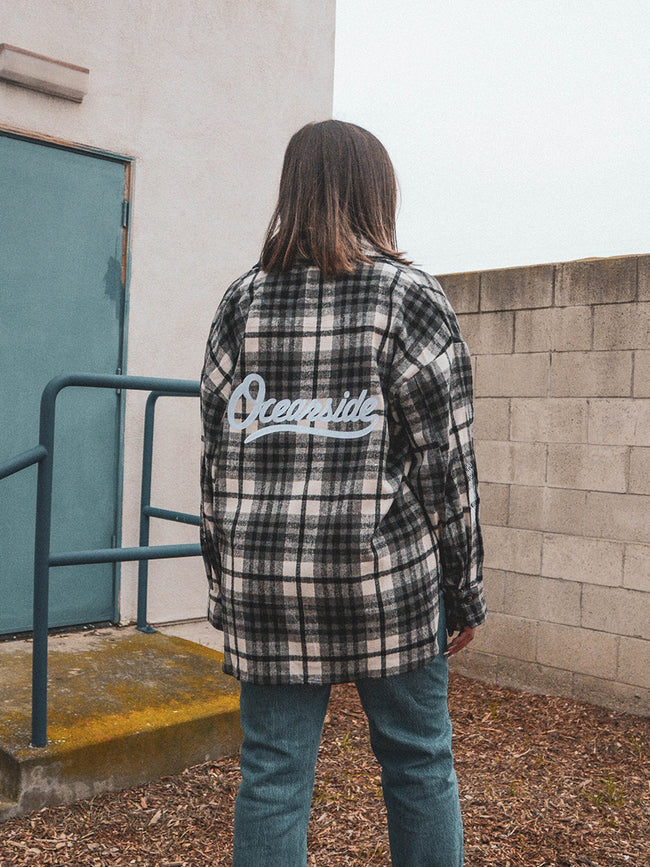 Classic Womens Flannel (White Pattern)
