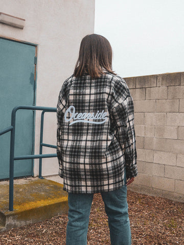 Classic Womens Flannel (Navy Pattern)
