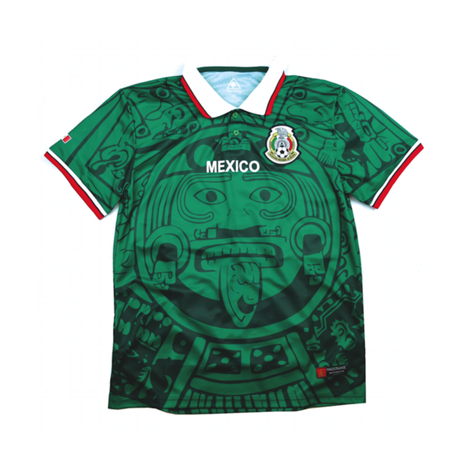 Vintage Mexico Soccer Jersey Size T/G-S/M Green/Red 100% Polyester Brand  FUT