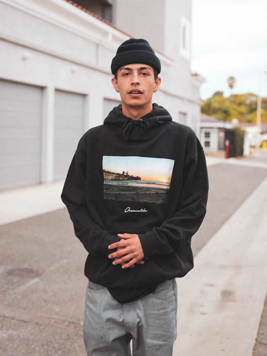 Pier Reppin' Hoodie (BLACK)