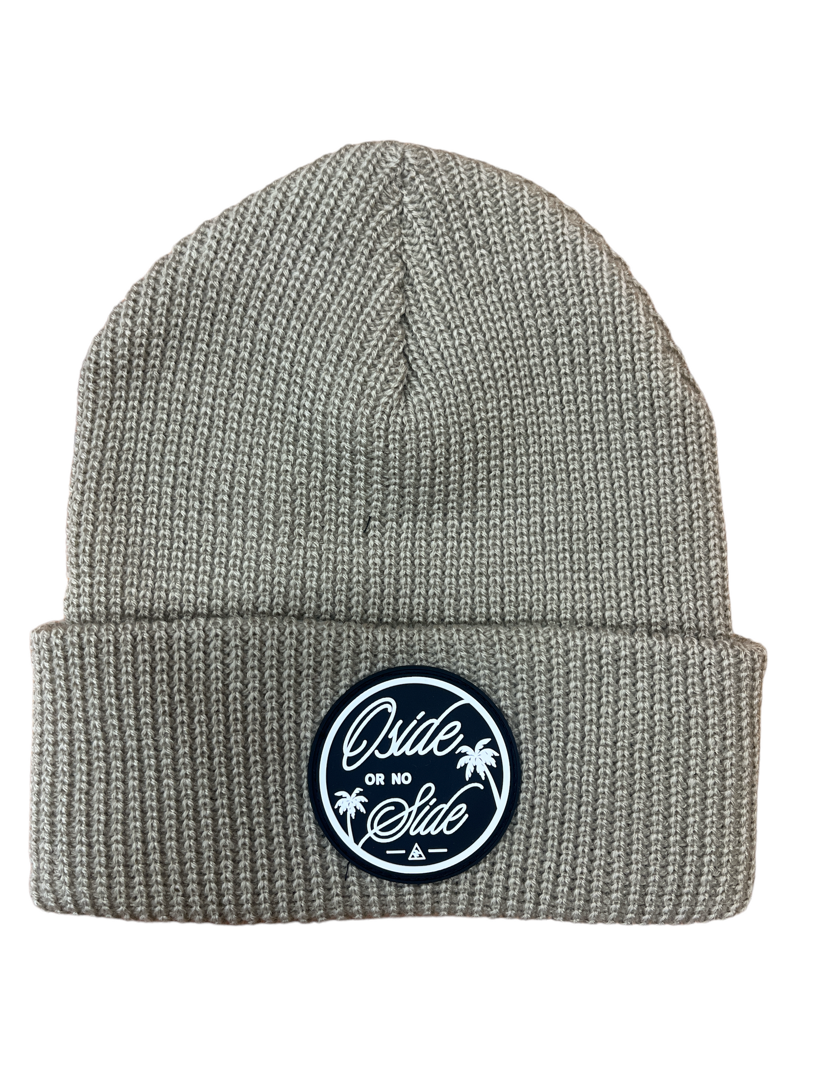 Oside Or No Side Patch Beanie (Tan)