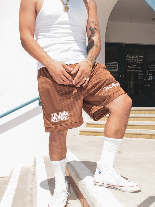 Sixers Oceanside Shorts (Brown)